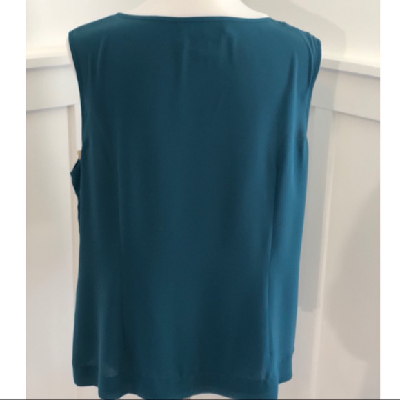 Coldwater Creek Turquoise/Teal Sleeveless Top - Picture 2 of 3